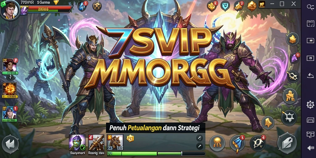 Tangkapan layar gameplay 7SVIP yang menampilkan aksi seru dan dunia yang luas.