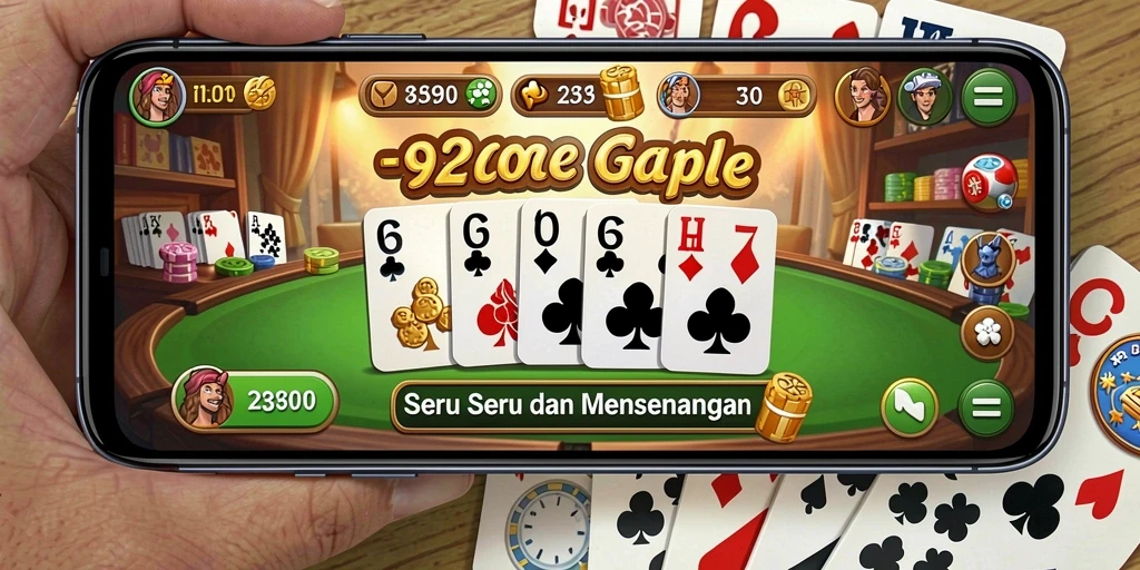 Tangkapan layar utama menunjukkan gameplay seru dalam 92GLORY.