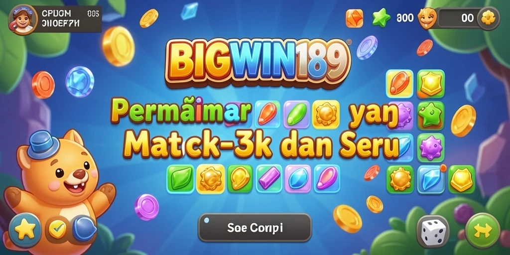 Tangkapan layar menarik dari gameplay BIGWIN189 Match-3.