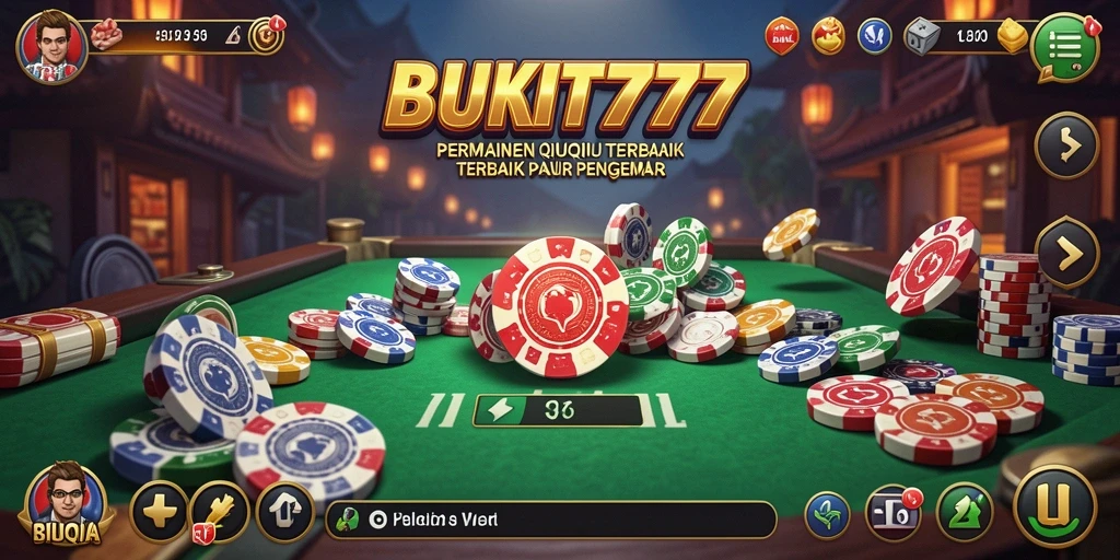 Tangkapan layar BUKIT777 menunjukkan gameplay seru QiuQiu.