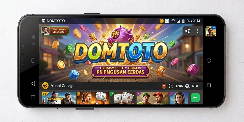 Screenshot utama DOMTOTO menampilkan tampilan antarmuka aplikasi Utility yang intuitif.