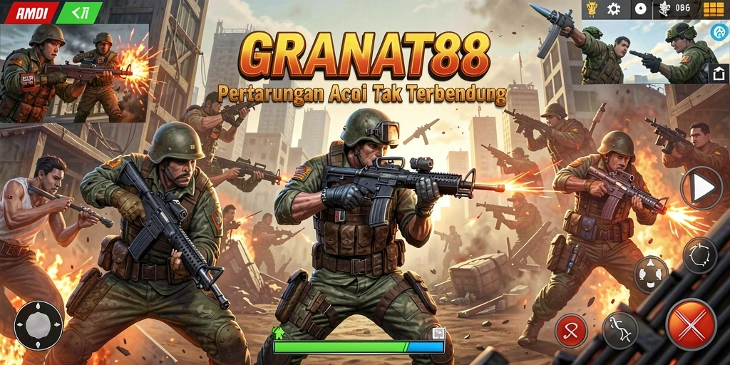 Tampilan gameplay action mendebarkan di GRANAT88.