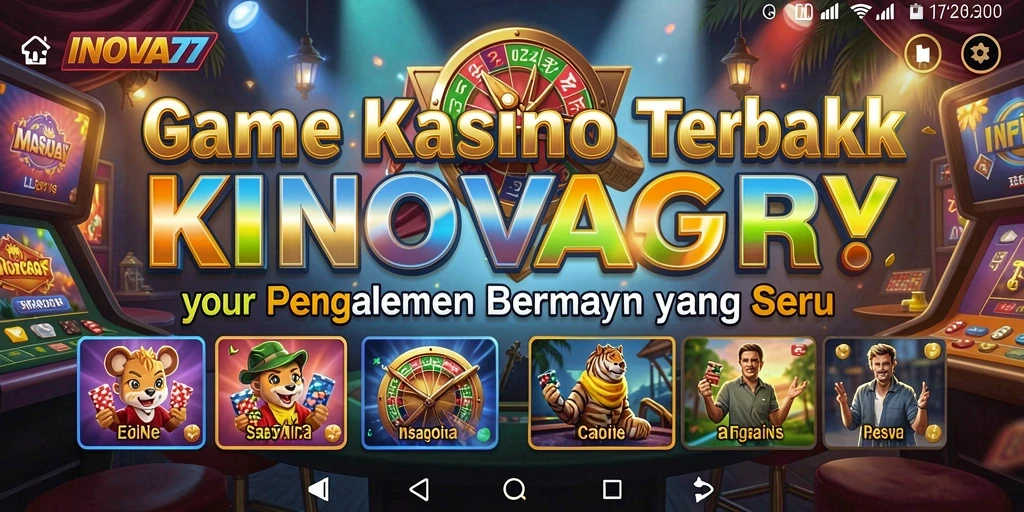 Tampilan gameplay Kasino INOVA77 yang seru dan interaktif.