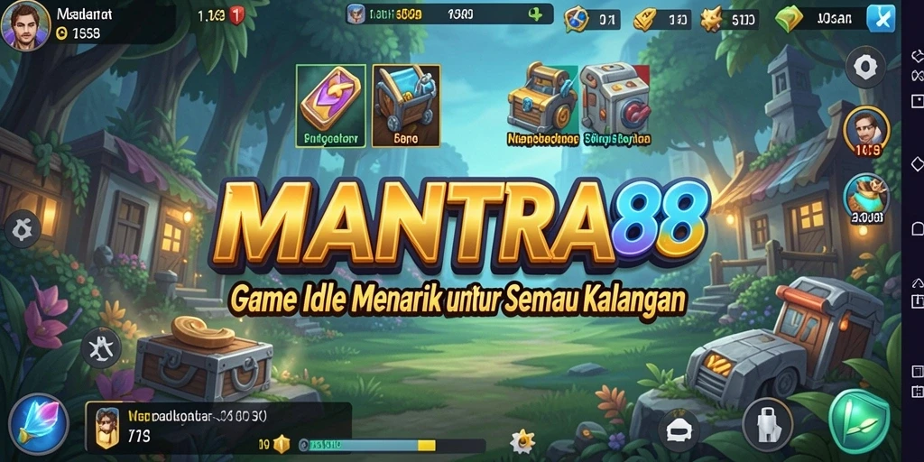Tampilan gameplay <strong>MANTRA88</strong> yang menarik dalam genre Idle.