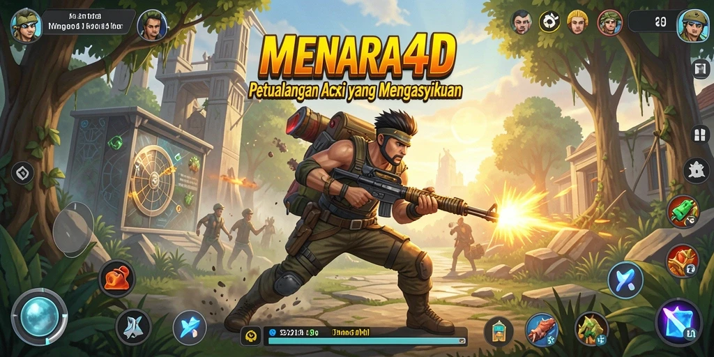 Screenshot MENARA4D menampilkan aksi cepat dan seru dalam gameplay.