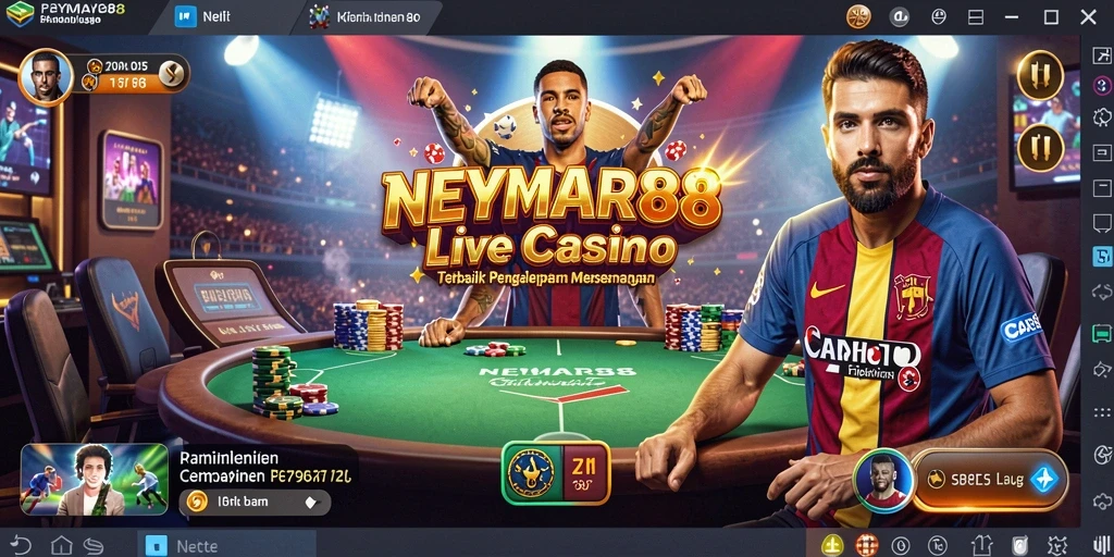 Tampilan gameplay Live Casino yang menarik dan interaktif di NEYMAR88.