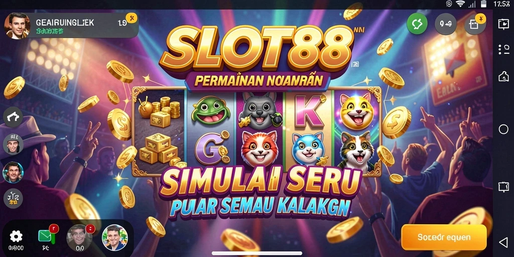 Screenshot utama menunjukkan gameplay menarik dari SLOT88.