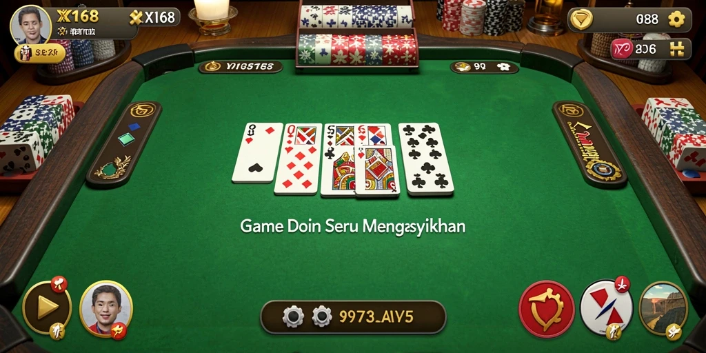 Screenshot yang menunjukkan gameplay seru X168 dengan teman-teman.
